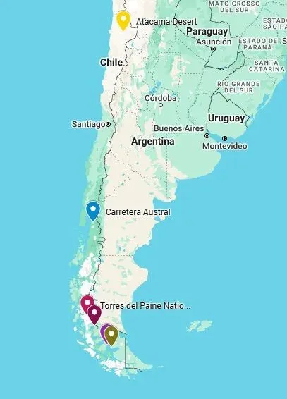 Chile-Tours-Map